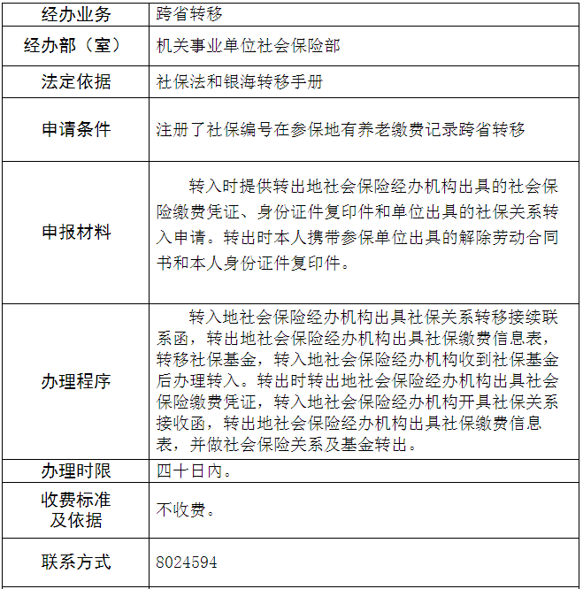 伊宁市养老关系跨省转移指南