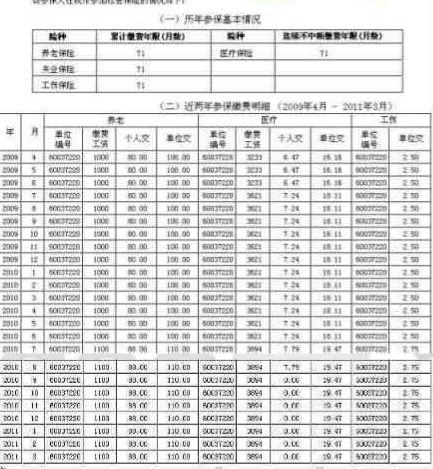 打印社保参保证明清单