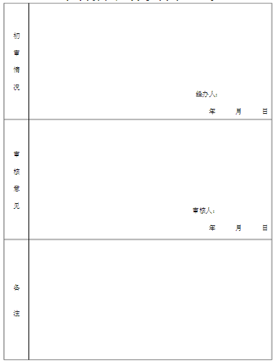 社会保险经办机构审查意见