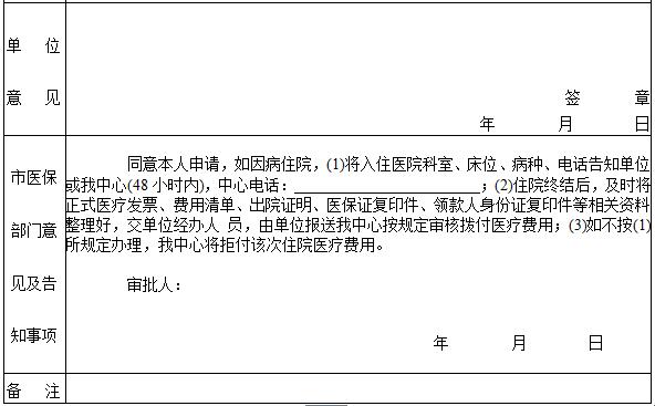 医保异地就医申请表（2）