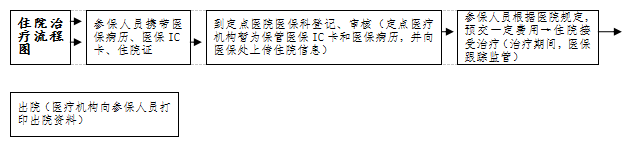 医疗保险住院治疗业务流程图
