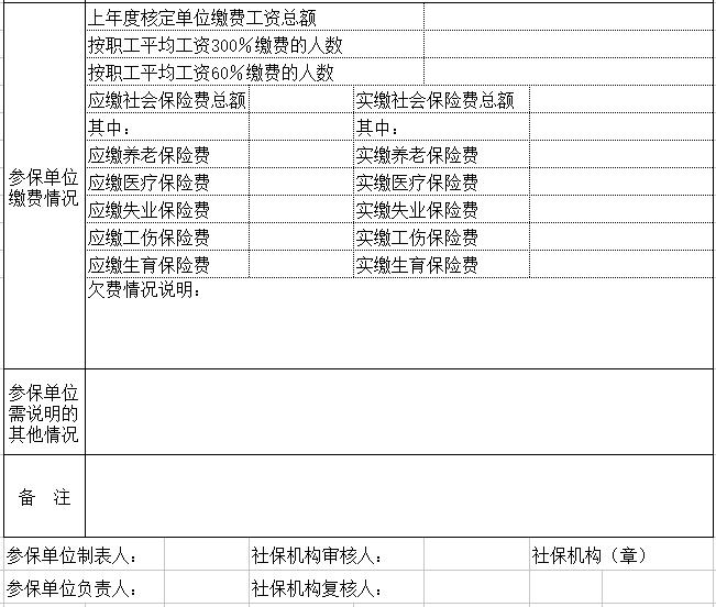 社会保险验证登记表（2）