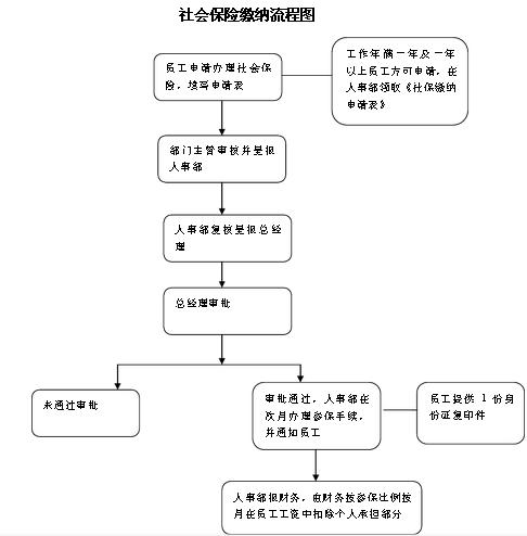 社保缴纳流程图