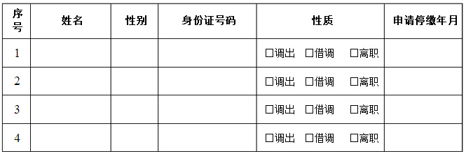 社保停缴通知怎么写